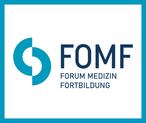 Logo or graphic with the text 'FOMF Forum Medizin Fortbildung', representing a medical education and training forum.
