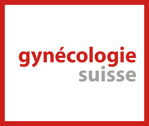 Logo or graphic with the words 'gynecology suisse', representing gynecological services in Switzerland.